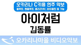 [비디오악보] 아이처럼 - 김동률 C키용 반주