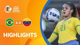 CONMEBOL Sub17 FEM 2022 | Brasil 6-0 Venezuela | HIGHLIGHTS