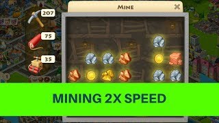 TOWNSHIP MINING FOUR TASKS WITH 2X SPEED !!!!