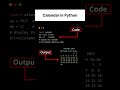 Create a Calendar in Python with Just 4 Lines of Code! 🐍 #developer #coding #programming #python