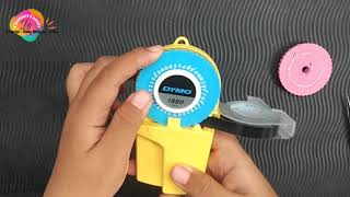 CARA MENGGUNAKAN LABEL MAKER DYMO 1880 step by step