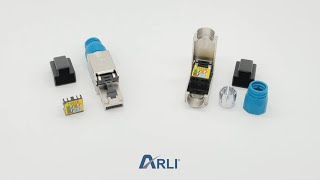 ARLI Netzwerkstecker RJ45 Stecker CAT8.1 geschirmt Werkzeuglose Montage - Werkzeugfrei