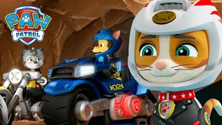 Дивата котка и мото кученцата спасяват хванатия в капан Чейс и още! PAW Patrol Bulgarian карикатури