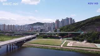 대구 다사읍 세천리 자전거 로드 드론샷 drone shot DJI mavic mini