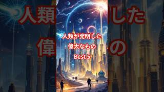 人類が発明した偉大なものBEST5　1位はみんなが知っている!?…　#人類 #発明 #偉大 #BEST5 #ベスト5 #ランキング  VOICEVOX:青山龍星