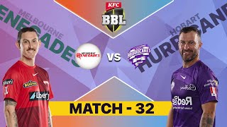 🔴 BBL Live: Melbourne Renegades Vs Hobart Hurricanes - REN vs HUR Live | Big Bash League 2023 Live