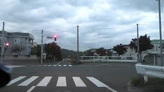 Sapporo city road drovei 1080p  Fujinokawa dori Ave. from  National Route230 Hokkaido Japan