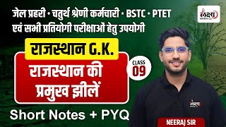 Jail Prahari Rajasthan Gk | राजस्थान की प्रमुख झीलें | BSTC \u0026 PTET Rajasthan Gk 2025 | #09