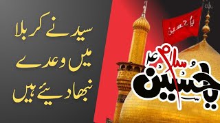 Syed Nay Karbala Main Waday Nibha Diye Hain | Moharam Ka Kalam | Manqabat Imam Hussain A.S