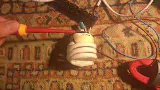 Kompakt fénycső hibakeresés és javítás || Compact fluorescent lamp fault finding and repair