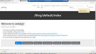 Web development using web2py and python part 22