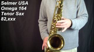 Selmer USA 164 Omega Tenor Sax 82xxx