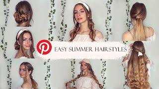 EGYSZERŰ PINTERESTES FRIZURÁK NYÁRRA | LETESZTELTEM! | Nóra Izabella