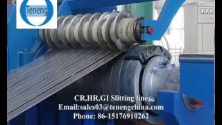 High speed steel coil slitting line, sheet metal slitter machine