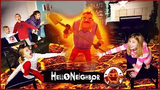 Hello Neighbor In REAL LIFE as Lava Monster GAME! | Floor is Lava Monster Hello Neighbor Game!