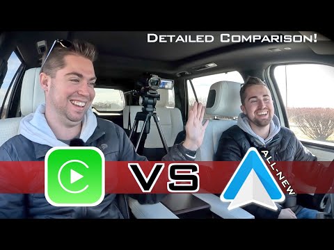 SMACK DOWN! — NEW Android Auto vs. Apple CarPlay // ULTIMATE Side-by-Side Test & Comparison!
