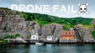 Drone fail in St. John's, Newfoundland