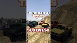 Which Of These Trucks is the Slowest?