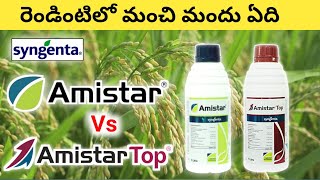 అత్యంత శక్తి వంతమైన మందులు | Syngenta Amistar vs Amistar top | Mana kisan (మన రైతు)