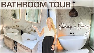 ENSUITE BATHROOM TOUR! STORAGE + ORGANISATION | LUXURY BATHROOM  |  Emily Norris AD