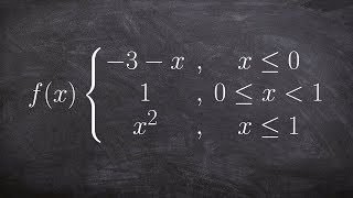 Learn How to Graph a Piecewise Function With Three Functions