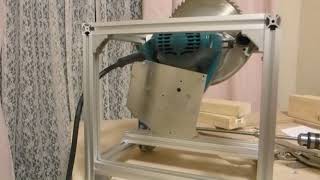 Home Made Table Saw (7): Lift of blade 自作テーブルソー・ノコ刃を上下する