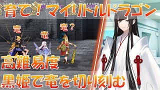 【FGO】 育て！マイリトルドラゴン 高難易度「遅れて参戦！？偉大なる竜達の逆襲！！」 黒姫の竜特攻で切り刻む！！