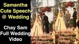 Samantha Naga Chaitanya Christian Wedding Full Video | Samantha Naga Chaitanya Marriage Video
