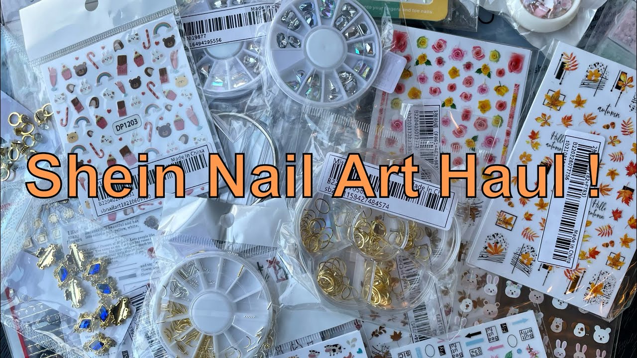 Shein Nail Art Haul Youtube