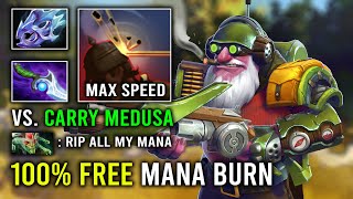 How to Delete Medusa From the Map with 1st Item Diffusal Sniper Brutal Mana Burn Dota 2