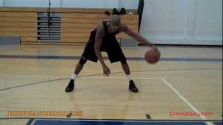 Wide & Narrow Crossover Ball Handling Drill | Derrick Rose Workout | Dre Baldwin