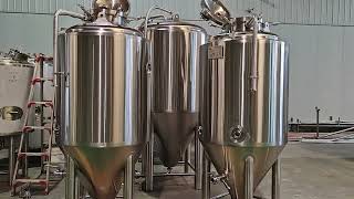 500L top manhole fermenter and 1000L side manhole fermenter #fermenter #brewery #beer #beerbrewing