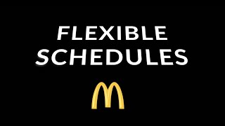 Benefits Breakdown - Flexible Schedules at Scott Family McDonald's