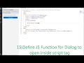 JQUERY UI Dialog