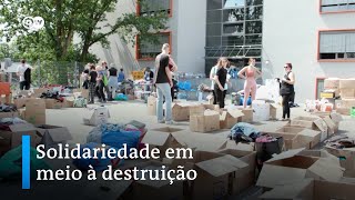 Solidariedade em meio à destruição causada por enchentes na Alemanha