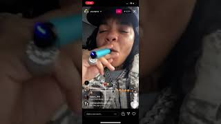 Young Ma flexing them ice 💎 on instagram live and says she doesn’t go to icebox