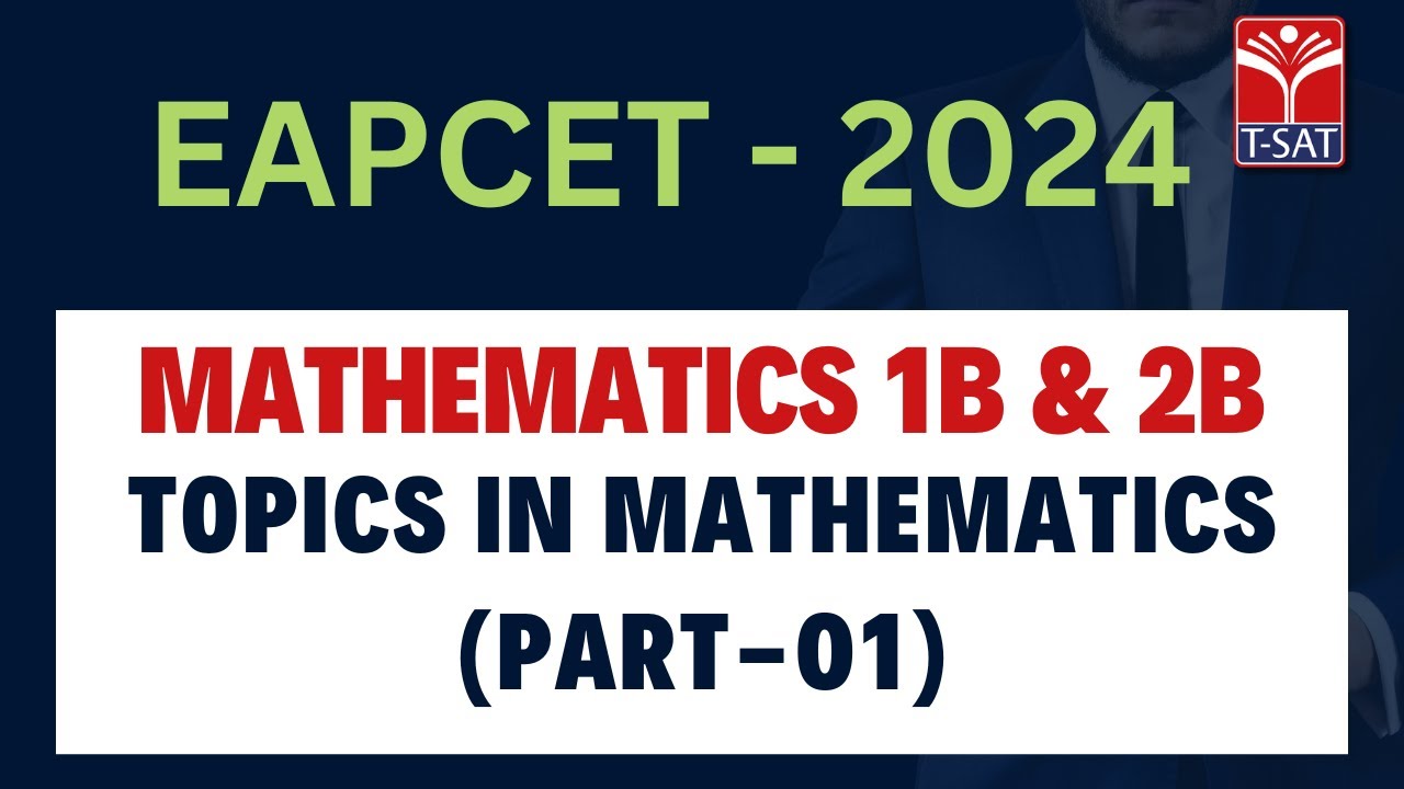 EAPCET 2024 || Mathematics B - Eapcet Crash Course - Maths B (Part-01 ...