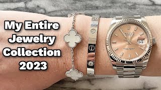 My Entire Jewelry Collection 2023 💍 || Rolex, Cartier, VCA & more