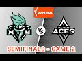 New York Liberty vs Las Vegas Aces | 2024 WNBA Semifinals Game 2 Live Play by Play Score