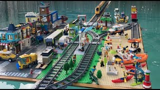 2021 Awesome LEGO Train Set. Houses, Gardens and Pools