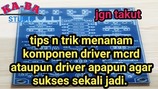 tips n trik menanam komponen sekali jadi.