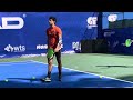 aziz dougaz of tunisia practices during the atp challenger tour event in puerto vallarta 🇲🇽