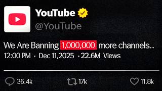 YouTube AI is BANNING ALL YouTube Channels... (2026)
