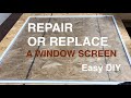 Repair or Replace a Window Screen | Easy DIY Job