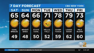 New York Weather: CBS2's 9/19 Saturday Morning Update