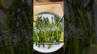 Healthy baked asparagus with seasoning recipe Healthiest organic superfoods.