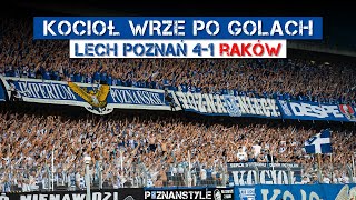 Lech Poznan Fans going crazy after their team scored 4 golas in a big match vs Rakow Czestochowa