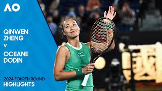 Qinwen Zheng v Oceane Dodin Highlights | Australian Open 2024 Fourth Round