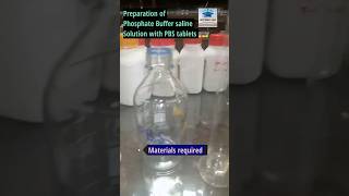 How to prepare PBS from tablets#arhmicrohub#laboratory#shorts#viralshorts#trendingshorts#youtube