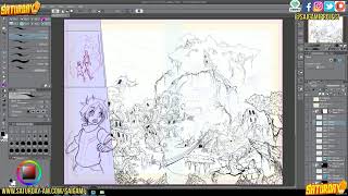 Live Background drawing and Q&A